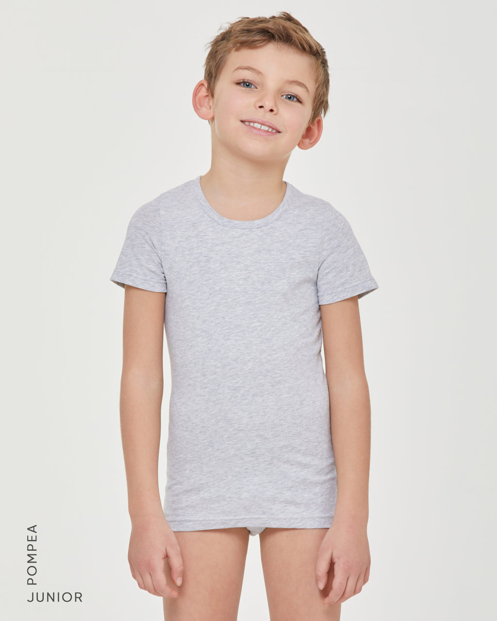 T-shirt girocollo bimbo in cotone organico