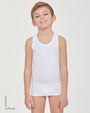 Boys stretch organic cotton vest  