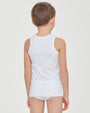 Boys stretch organic cotton vest  