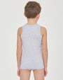 Boys stretch organic cotton vest  