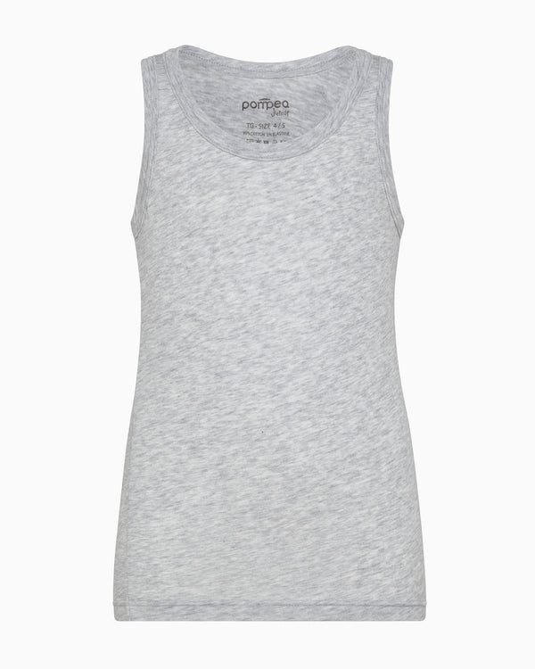 Boys stretch organic cotton vest 