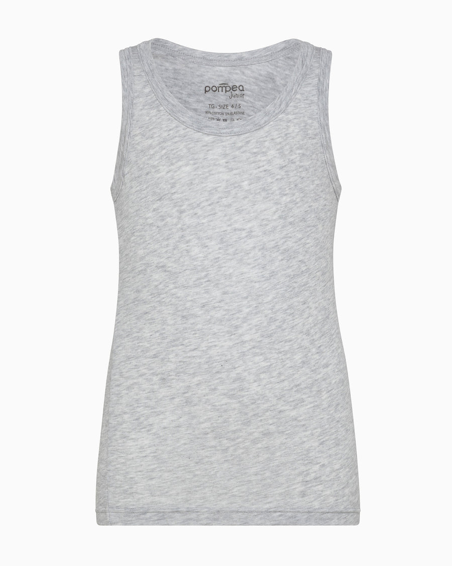 Boys stretch organic cotton vest 