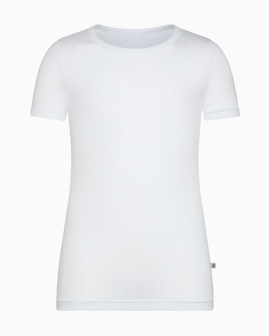 Baby crew-neck t-shirt in warm organic cotton