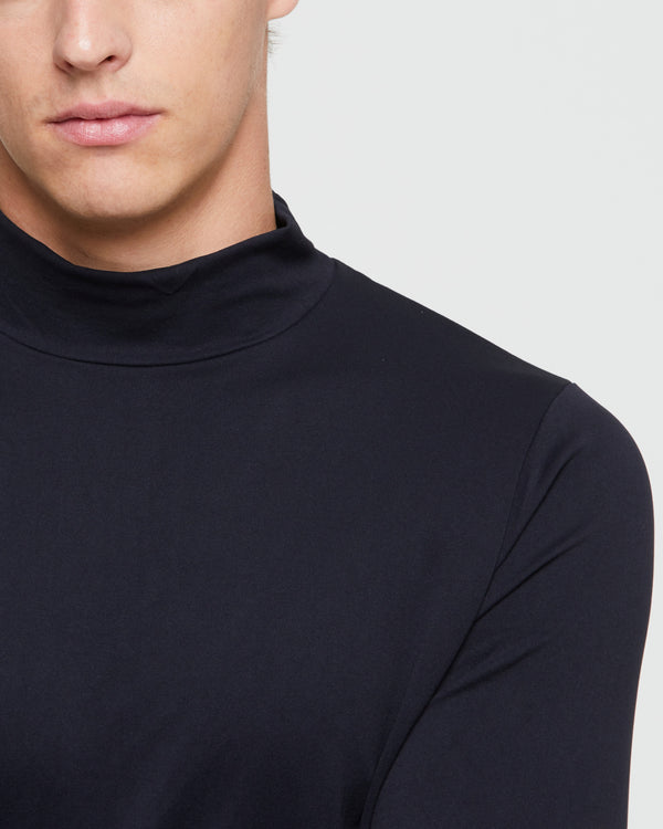 MEN'S SEAMLESS FUNNEL NECK TOP