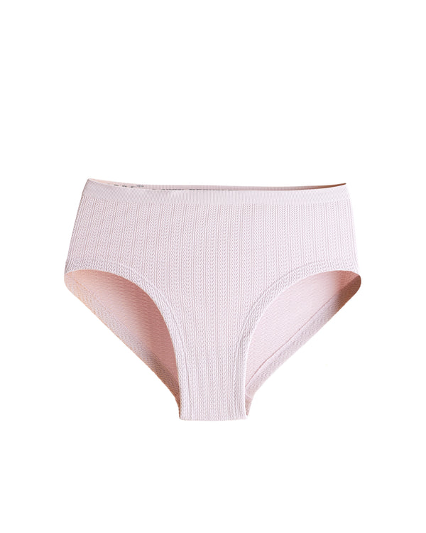 Ribbed Cotton High Cut Brief Panty - ti Voglio