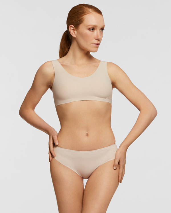 Brassière à liaison élastique