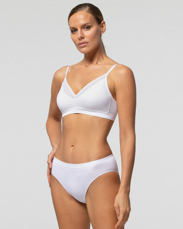 3D cup bra, Seamless, white, Women's Underwear