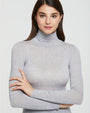 MODAL CASHMERE HIGH COLLAR SWEATER 