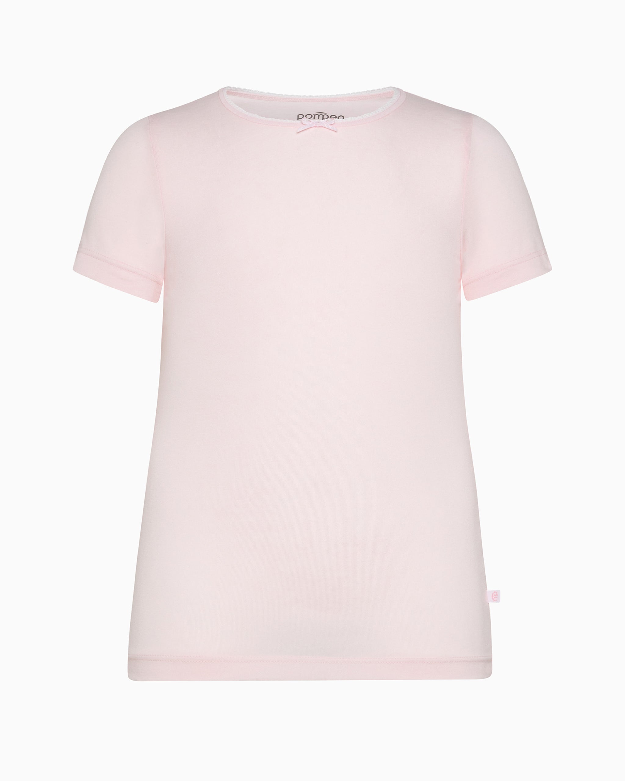 Girls' organic cotton crew neck T-shirt vest