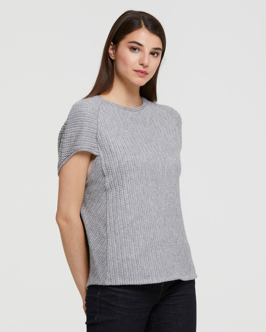 BRAID KNIT CAPE