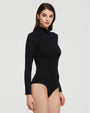 MODAL CASHMERE FUNNEL NECK BODYSUIT 