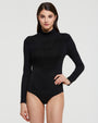 MODAL CASHMERE FUNNEL NECK BODYSUIT 