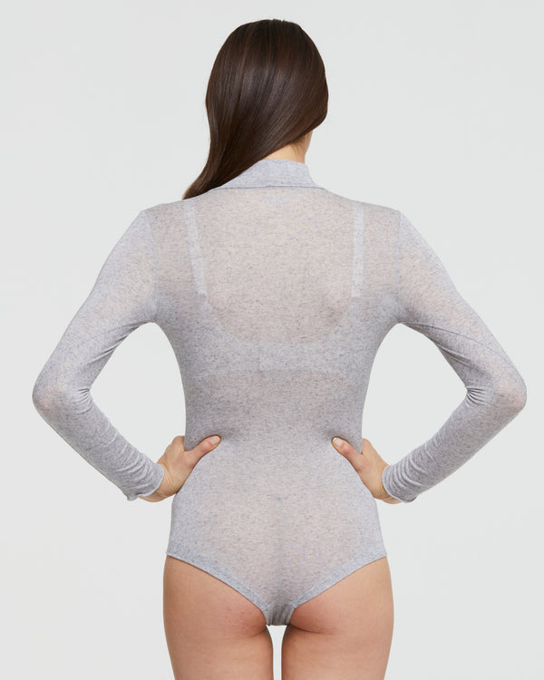 MODAL CASHMERE FUNNEL NECK BODYSUIT
