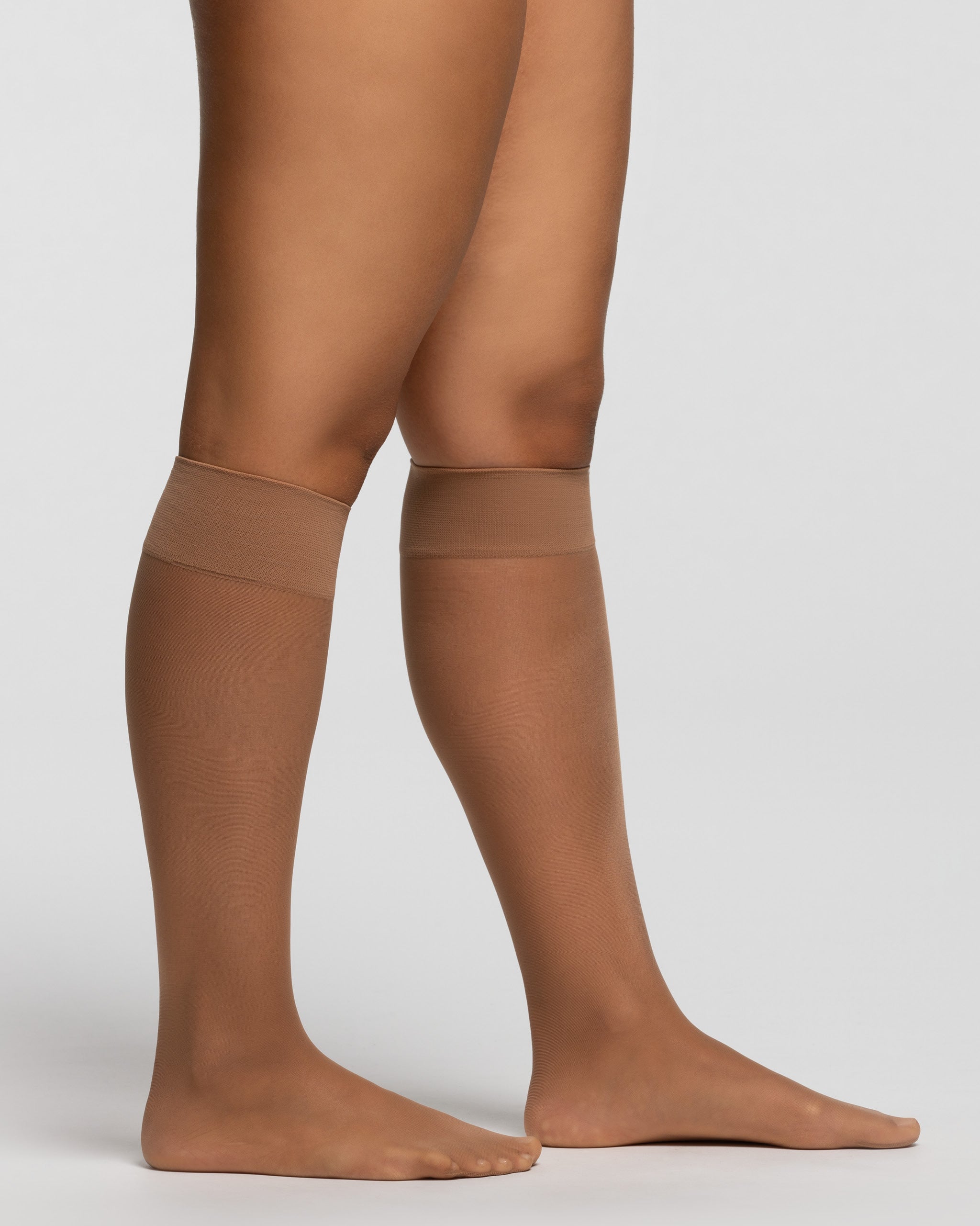 Comfort Size 20 Denier Kniestrumpf  x2