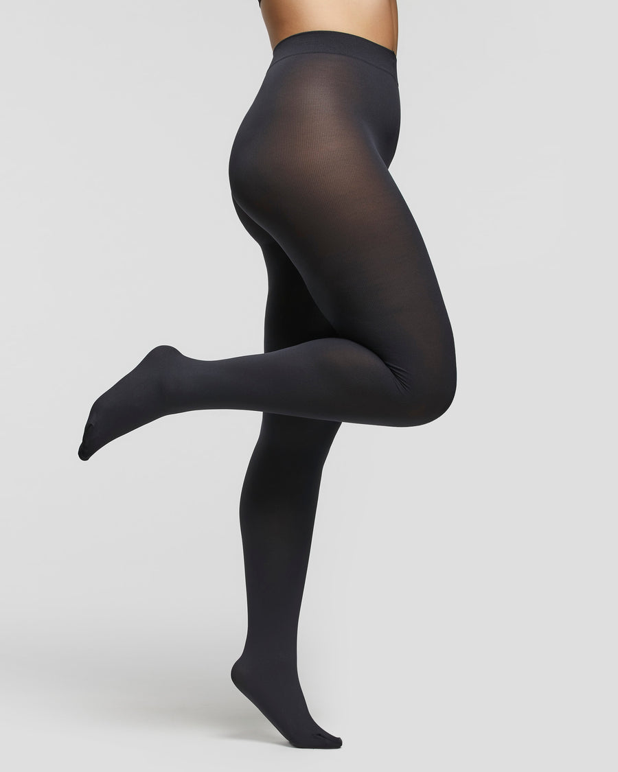 70 denier tights with waistband, Comfort Size, anthracite