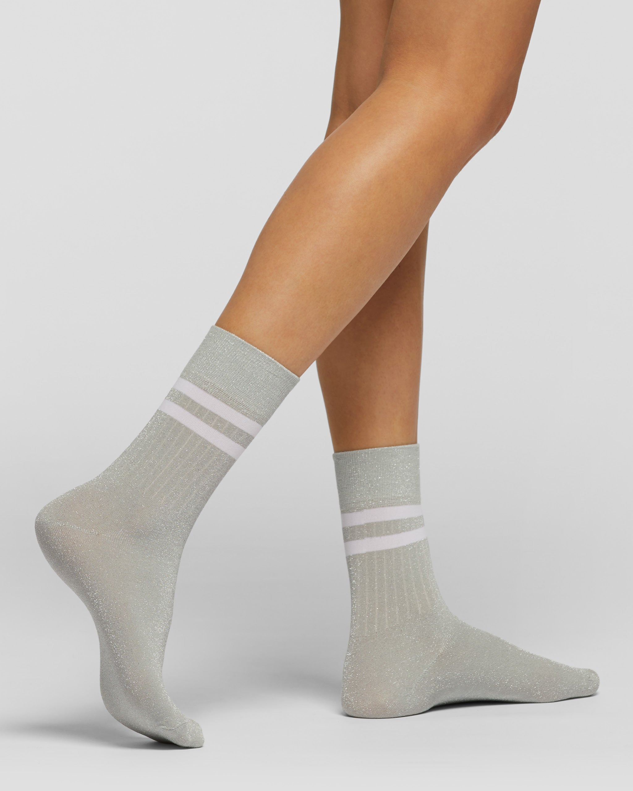 Chaussettes Ridanna en coton lamé