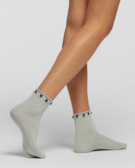 Calcetines de algodón Ortisei con aplicaciones.