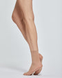 SHEER POP SOCKS WITH LACE TOES x2 