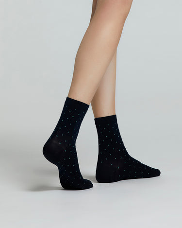 IBISCO COTTON SOCKS WITH MICRO PATTERN