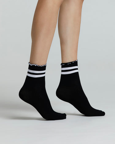 ABELIA COTTON SOCKS WITH STRIPED PATTERN 