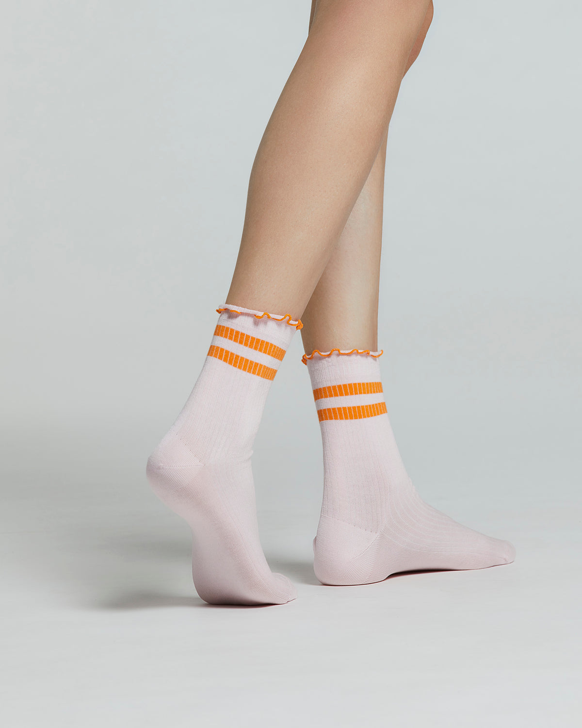 ABELIA COTTON SOCKS WITH STRIPED PATTERN 