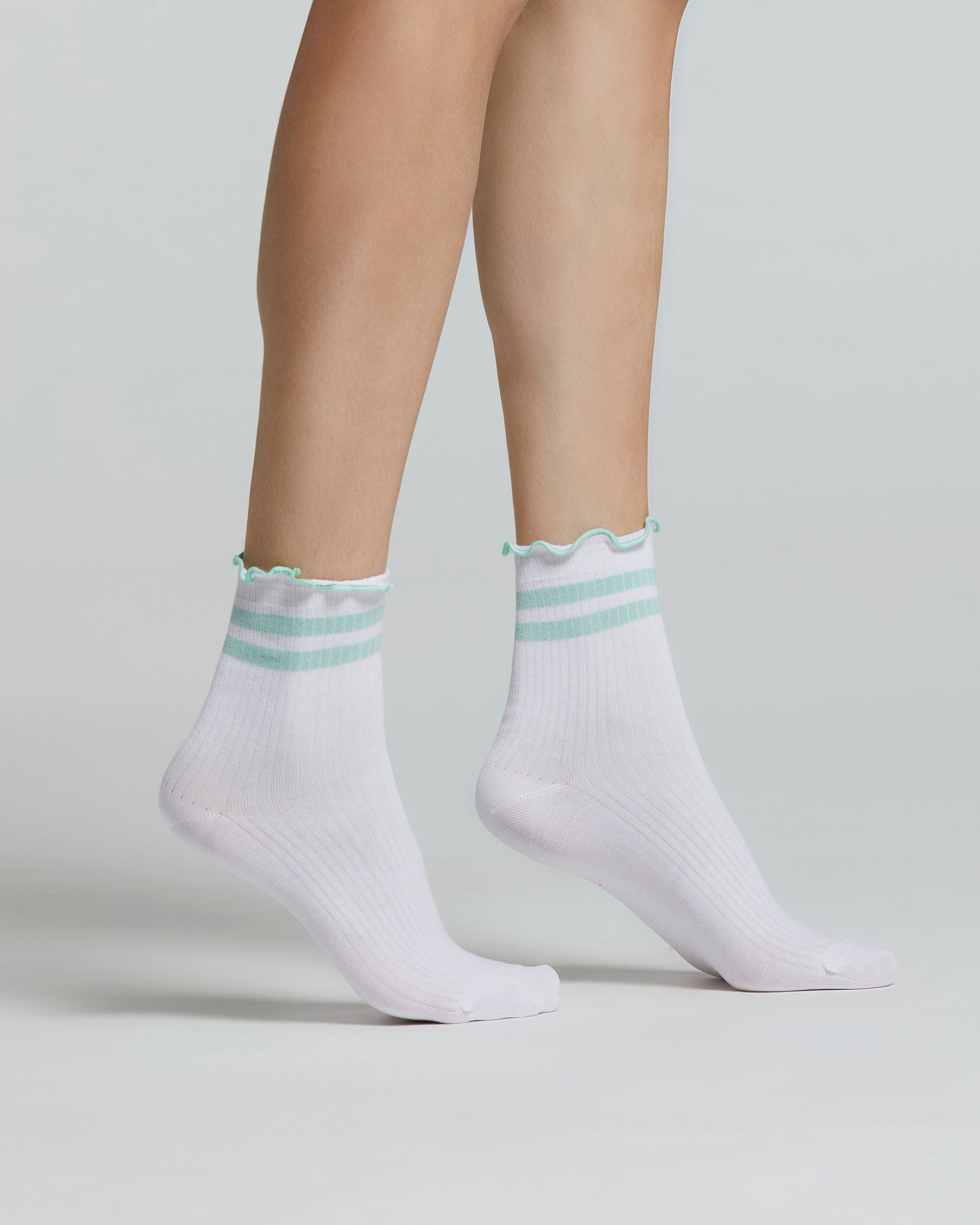 CHAUSSETTES ABELIA EN COTON À MOTIF RAYÉ