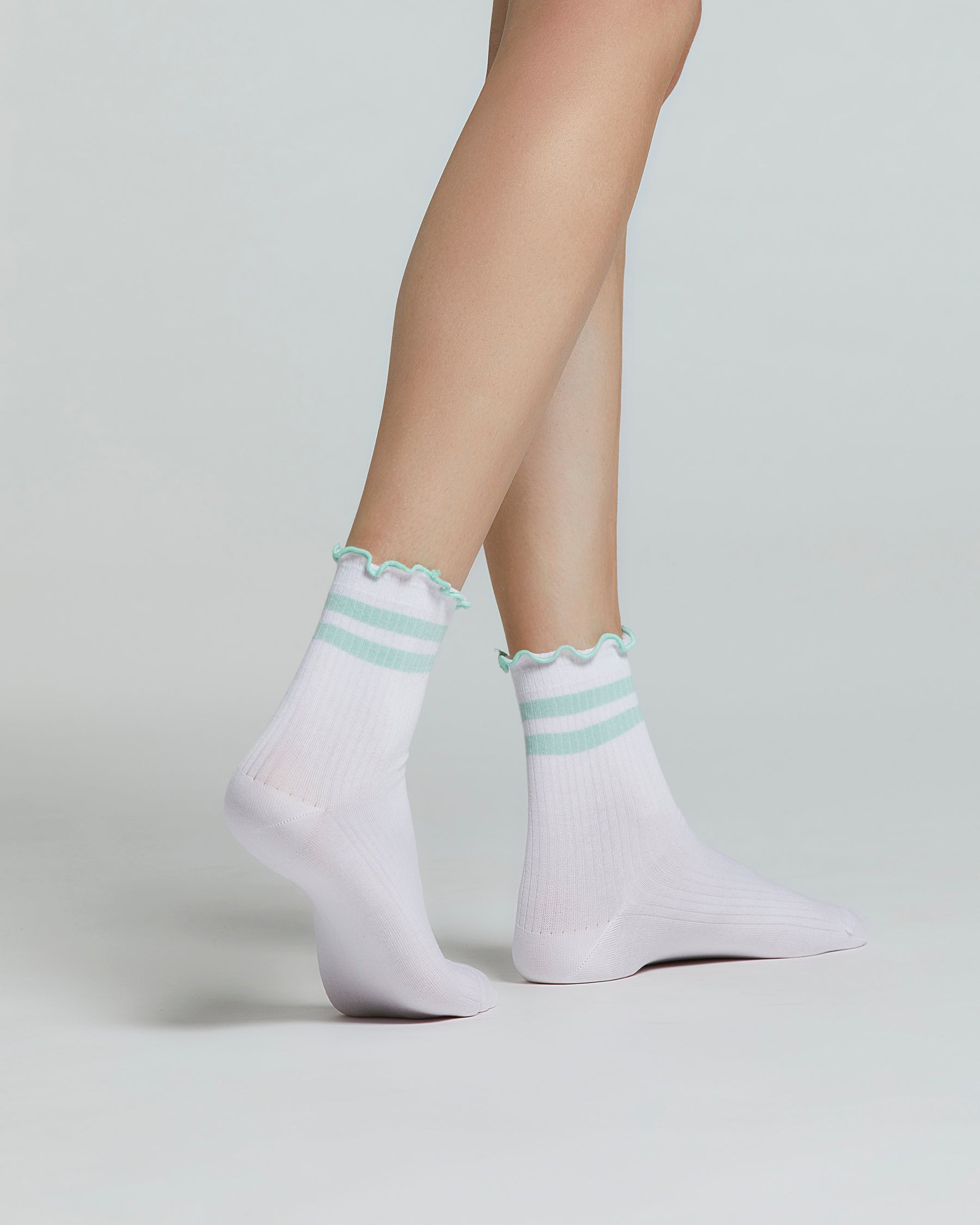 CHAUSSETTES ABELIA EN COTON À MOTIF RAYÉ