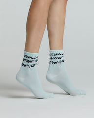 ROBINIA COTTON SOCKS WITH STRIPED PATTERN 