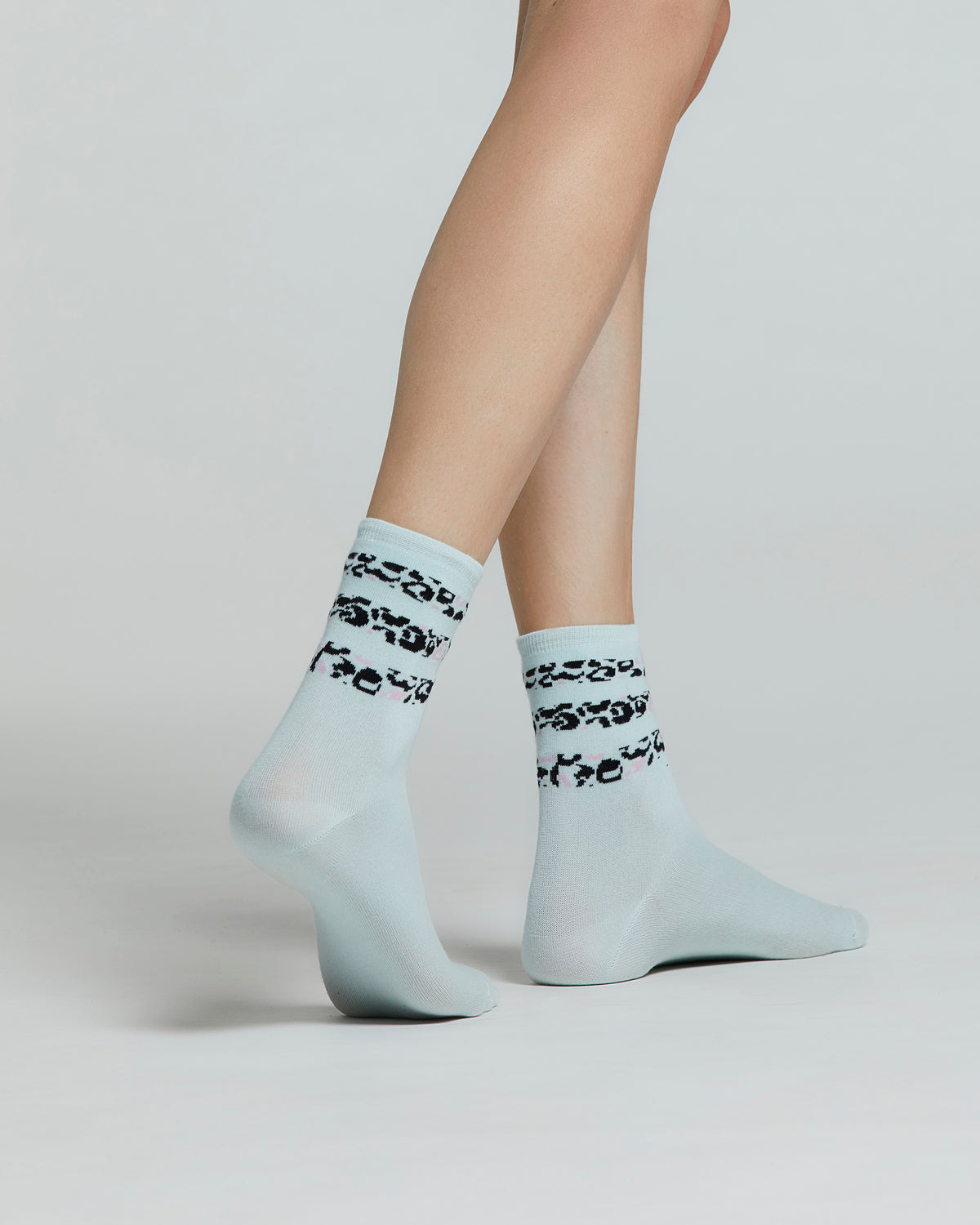 ROBINIA COTTON SOCKS WITH STRIPED PATTERN 