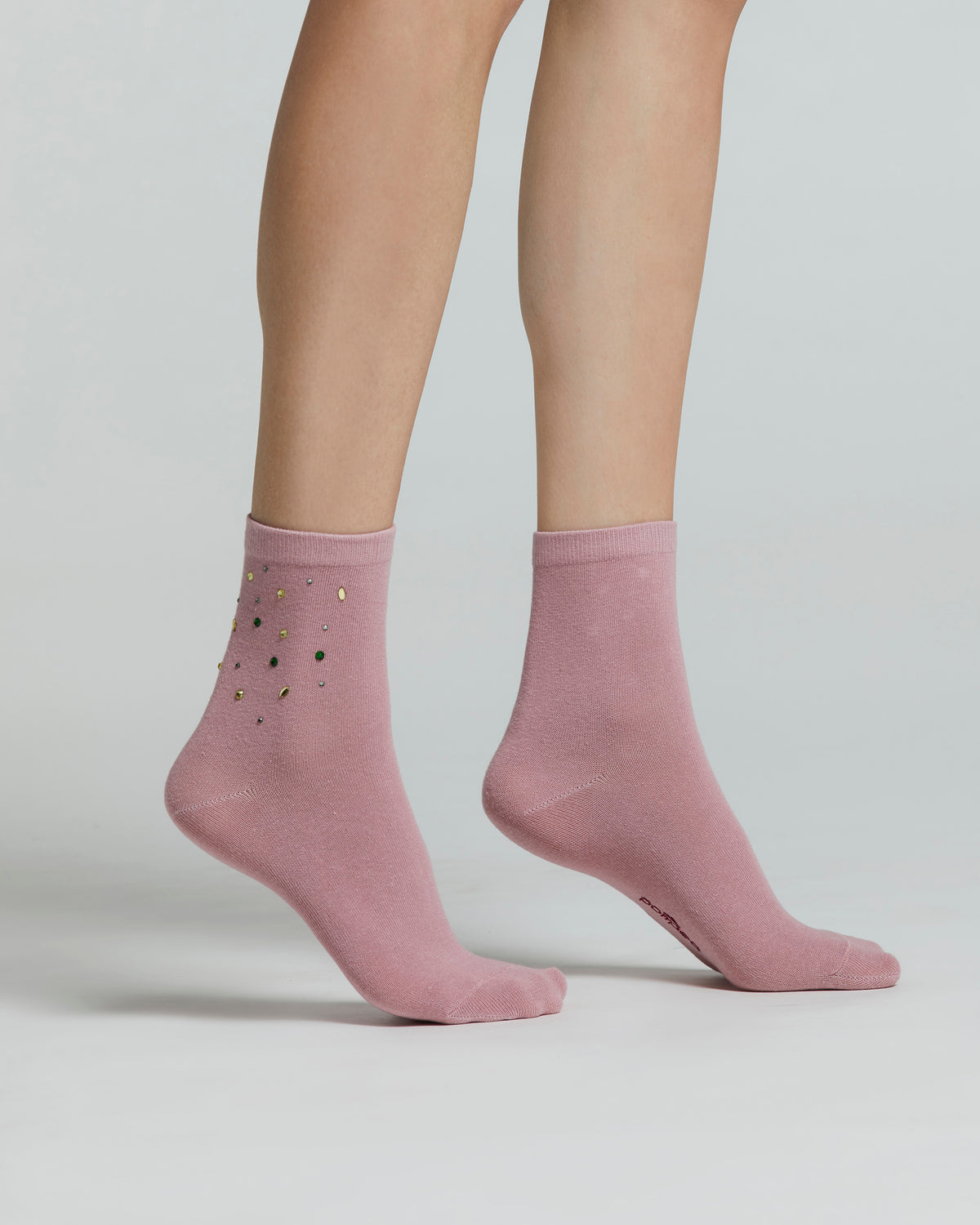 COTTON GELSOMINO SOCK WITH ASSORTED DECORATIONS