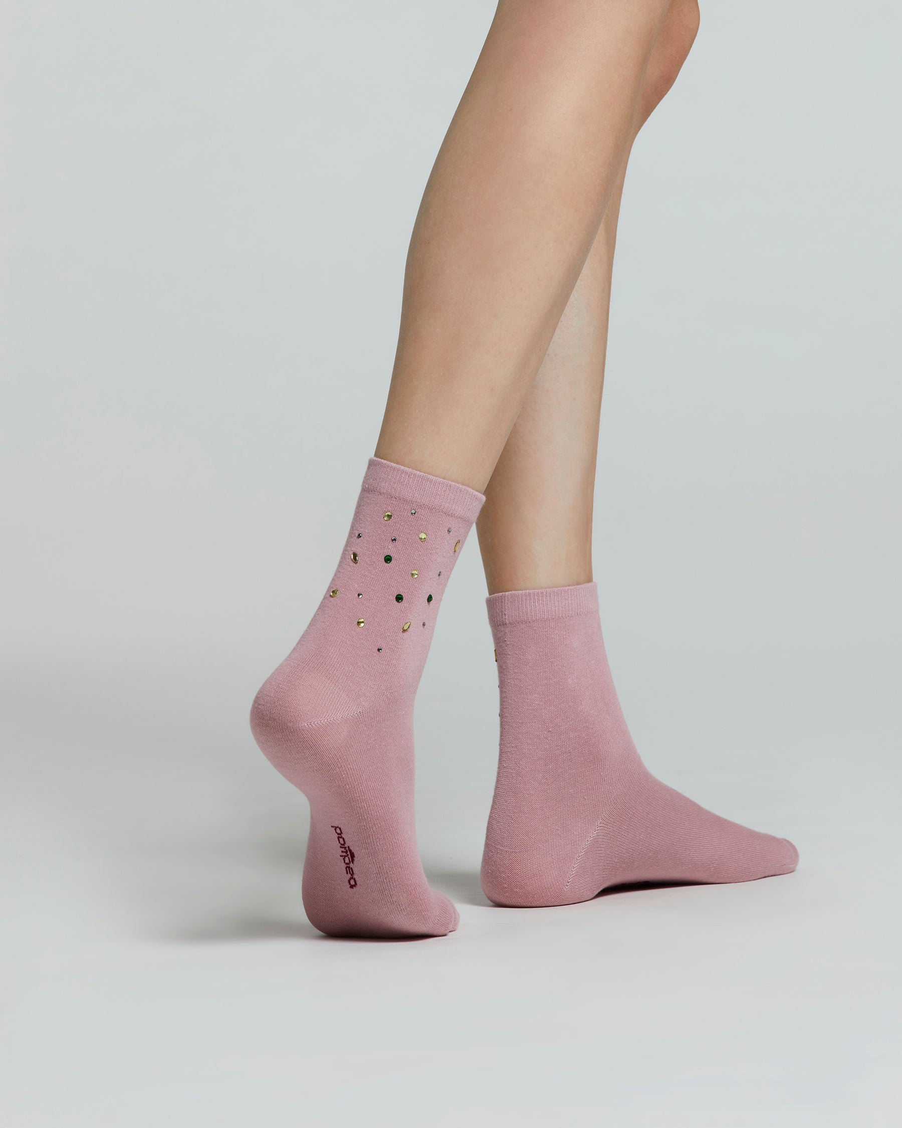 COTTON GELSOMINO SOCK WITH ASSORTED DECORATIONS