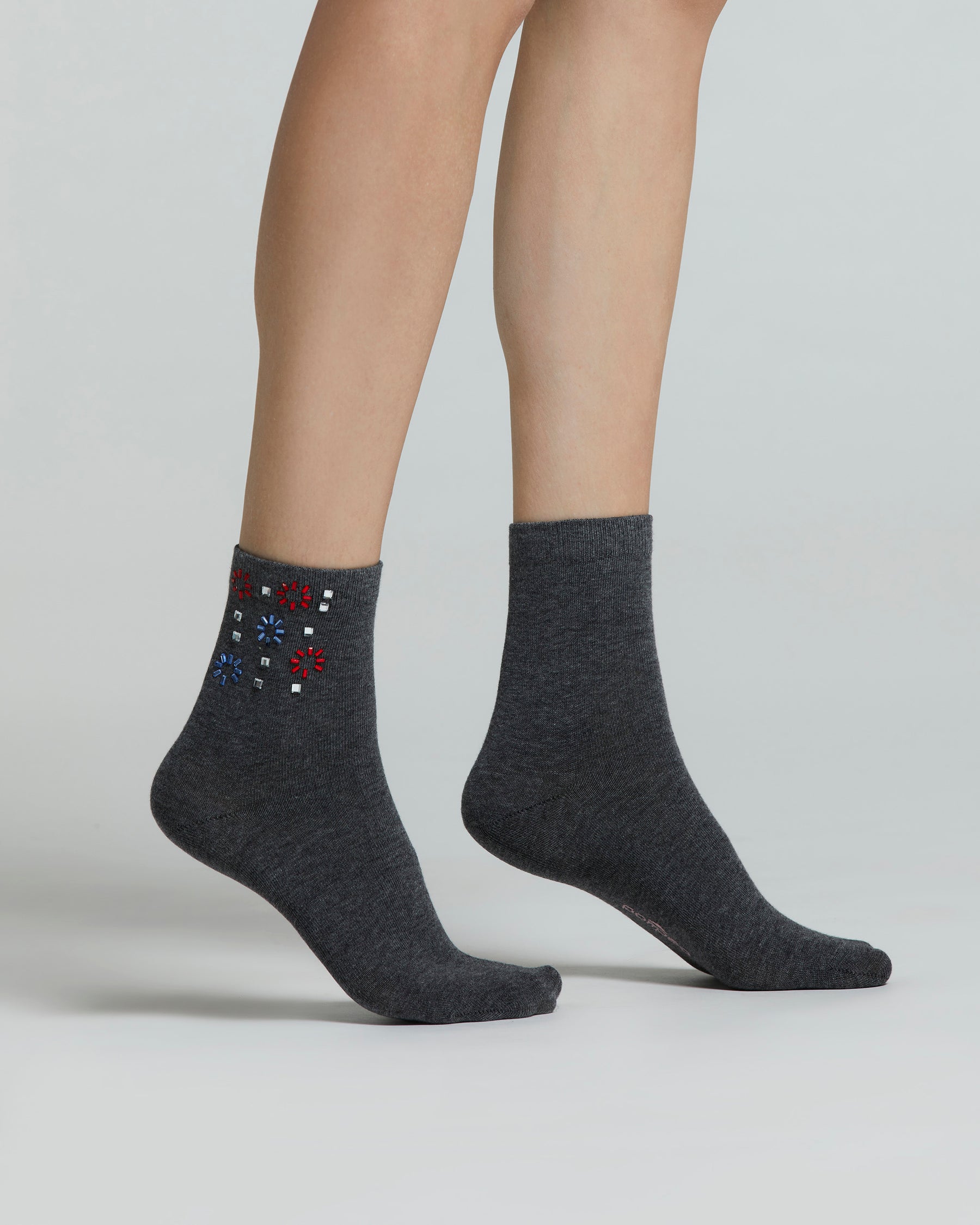 COTTON GIACINTO SOCK WITH ASSORTED DECORATIONS