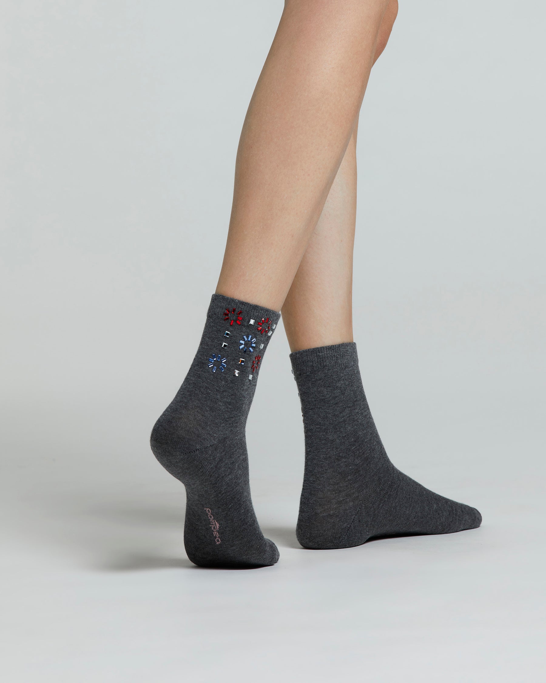COTTON GIACINTO SOCK WITH ASSORTED DECORATIONS