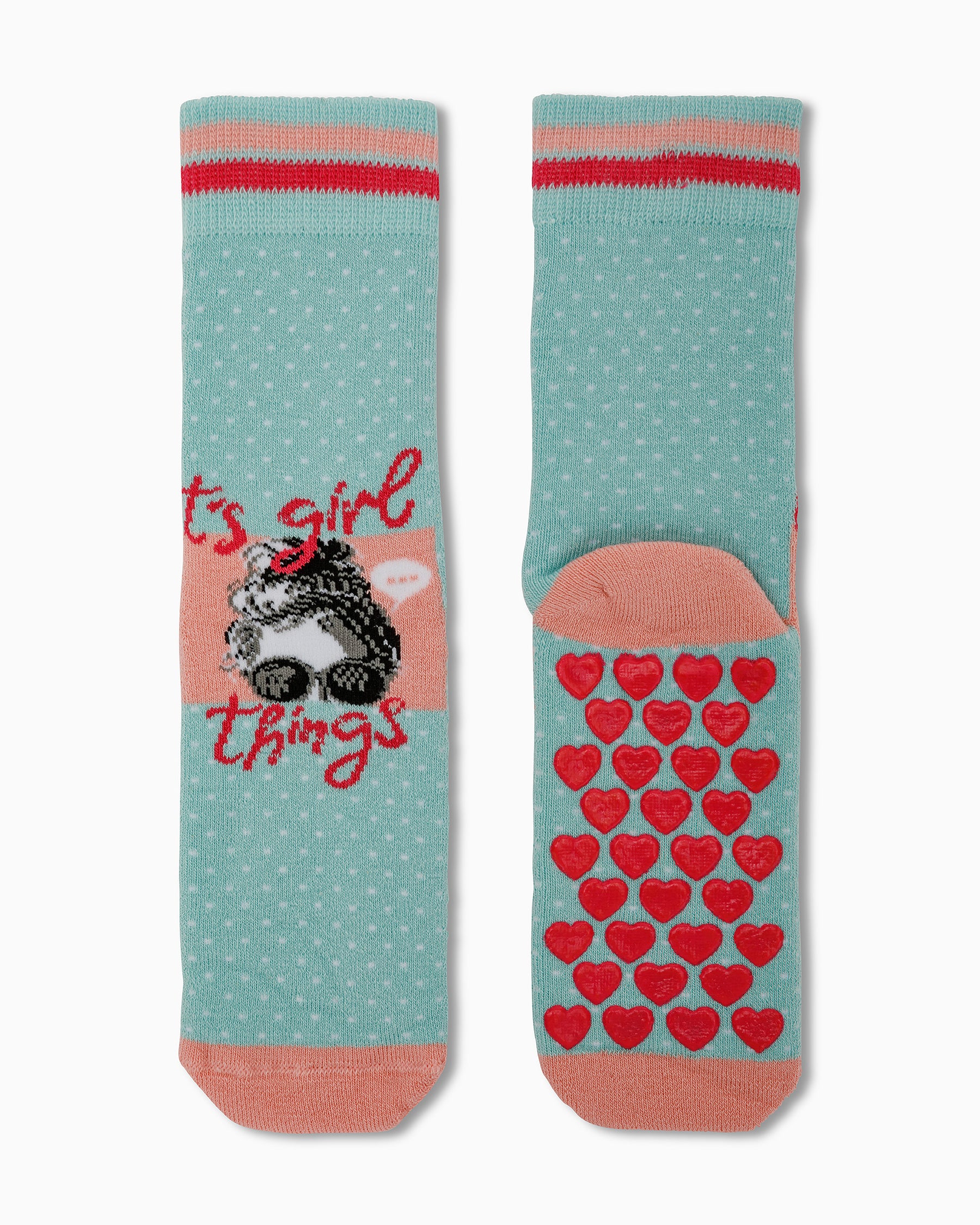 CHAUSSETTES COURTES ANTIDÉRAPANTES FILLE AMBRA