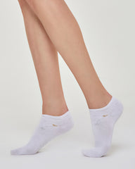 MINI CHAUSSETTES EN COTON LÉGER AVEC DÉCORATION EFFET CHEVILLE