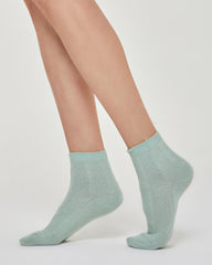 SARA SHORT SOCK WITH KNITTED EFFECT DECORATION