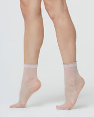 LILIAN SHEER SOCK WITH MICROTULLE EFFECT