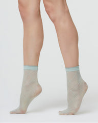 LILIAN SHEER SOCK WITH MICROTULLE EFFECT