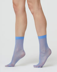 NATALIE SHEER SOCK WITH MICRO ARGYLE PATTERN