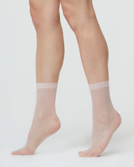 NATALIE SHEER SOCK WITH MICRO ARGYLE PATTERN