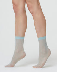 NATALIE SHEER SOCK WITH MICRO ARGYLE PATTERN
