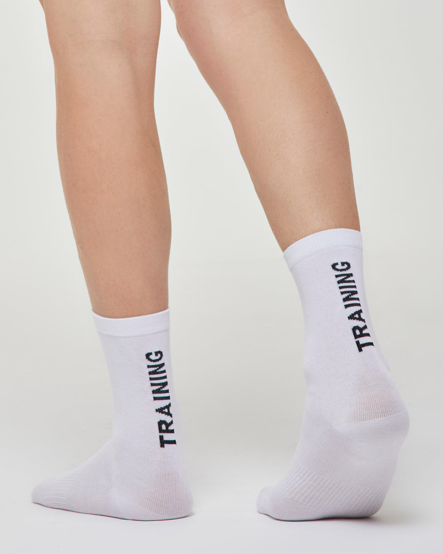 Short white socks Technical sports sock Pompeia