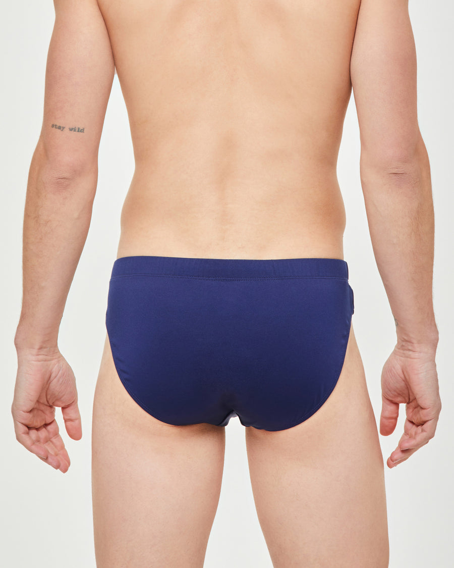 Blue swim briefs sale