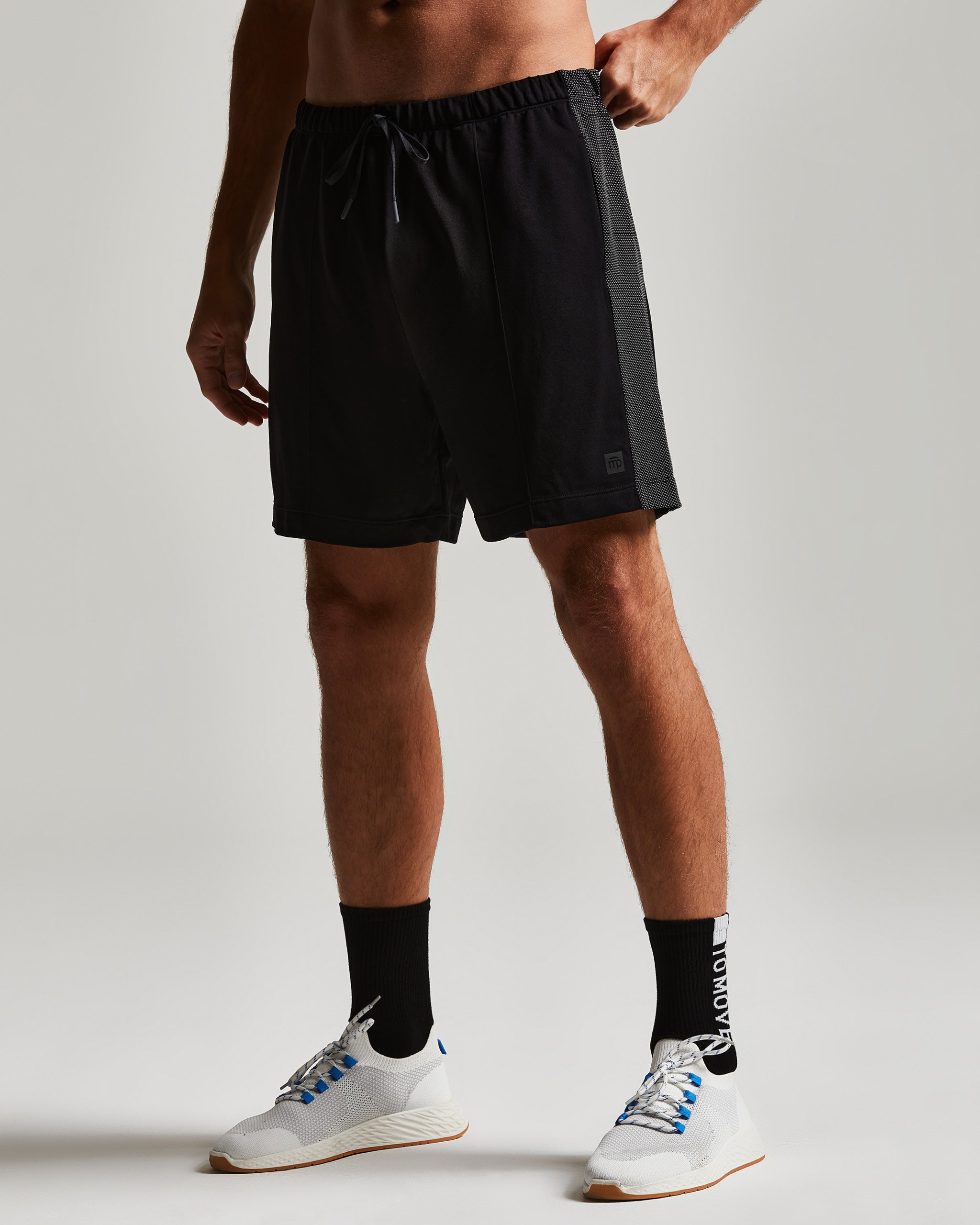 COOFANDY Set 2 Pantaloncini Sportivi Uomo, Running Palestra Con Tasca Zip, Vita Elastica, Nero E Grigio, Taglia XXL