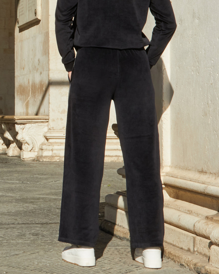 WOMEN'S VELVET PALAZZO TROUSERS
