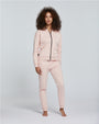 FELPA CON CAPPUCCIO E ZIP DONNA COTONE TINTA UNITA 
