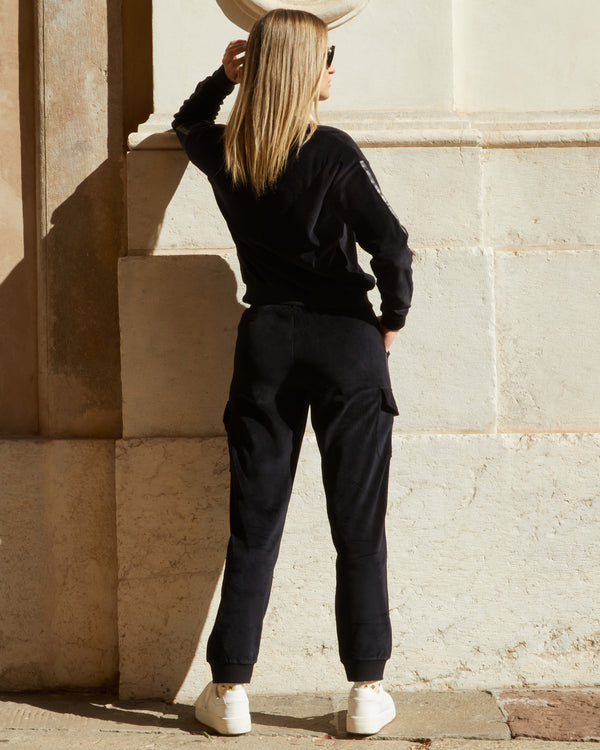 SAMT-BOMBERJACKE FÜR DAMEN