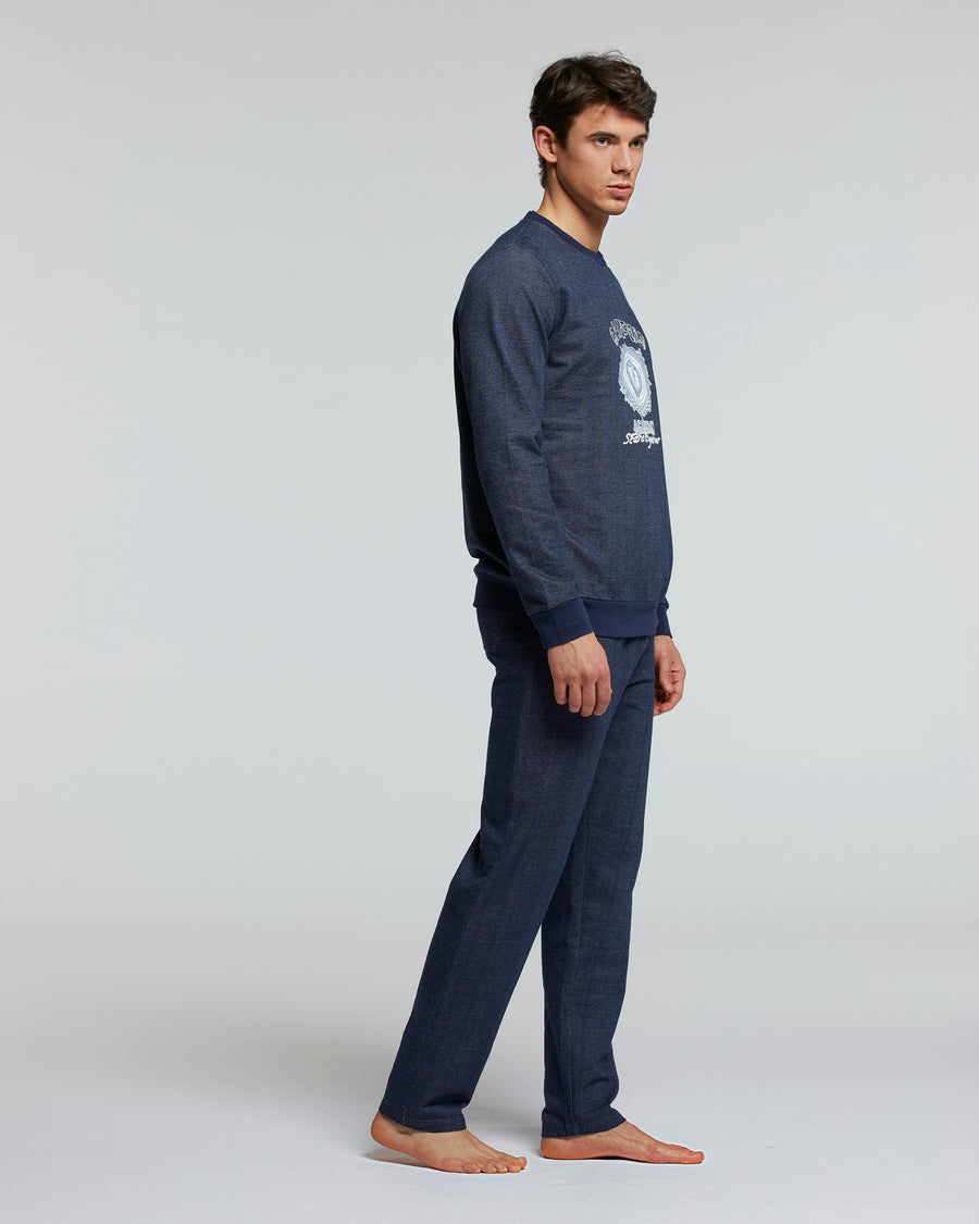 LONG COTTON MARZEMINO PYJAMAS