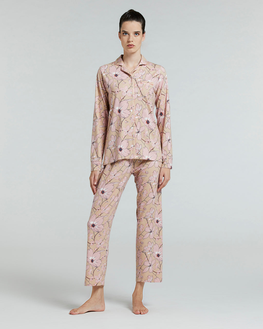 LONG TABIT PYJAMAS IN VISCOSE