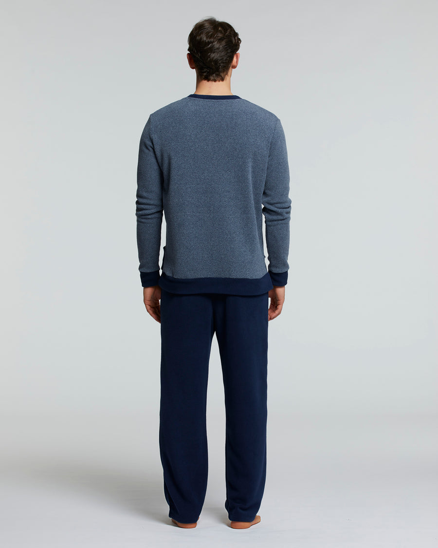 LONG CARIGNANO PYJAMAS IN MICROPOLAR 